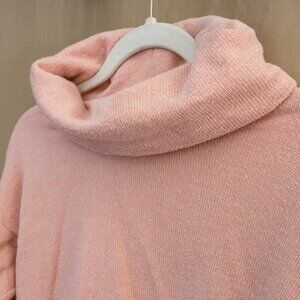 J CREW - cozy pink sweater, cowl neck